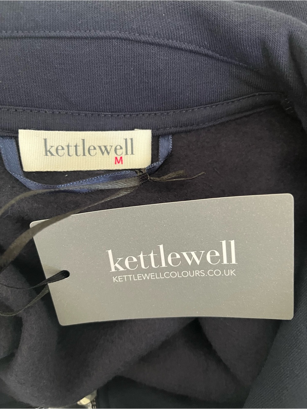 Kettlewell Fleece Lined Zip-Front Jacket, Navy, Medium, NWT Cotton Minimalist - Picture 5 of 8